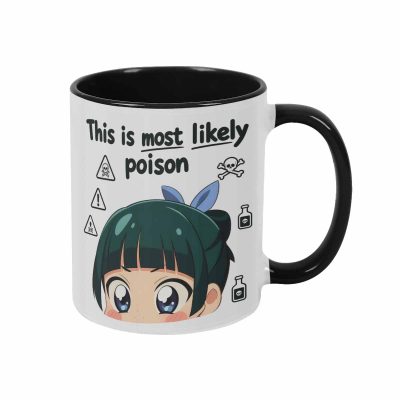Funny Quote Novelty Mug (11oz/15oz) with This Is Most Likely Poison Sarcastic Text Graphic Print Ceramic Cup Microwave Safe Ergonomic Handle for Coffee Tea Office Home Party Birthday Gift