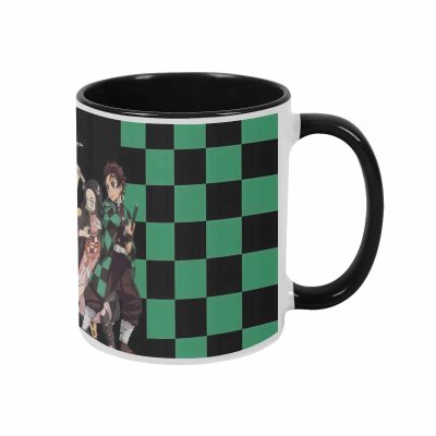 Anime Hero Ceramic Mug  with Japanese Swordsman Graphic Print Microwave Safe Ergonomic Handle Perfect for Office Coffee House Daily Drinking Fan Collection Birthday Present
